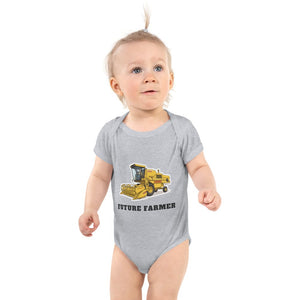 Furrow & Fields Baby Bodysuit Heather / 12 months Baby New Holland 8070 Combine Bodysuit – Future Farmer Quality Farmers Merch