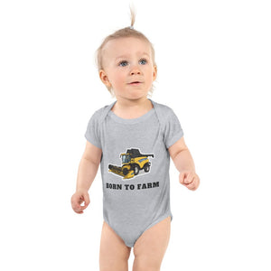 Furrow & Fields Baby Bodysuit Heather / 12 months Baby New Holland CR 9090 Combine Bodysuit – Born to Farm Quality Farmers Merch