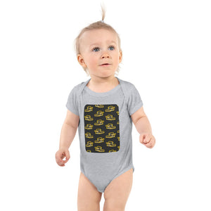 Furrow & Fields Baby Bodysuit Heather / 12 months Baby New Holland CR9.90 Combine Bodysuit – Charcoal Pattern Quality Farmers Merch