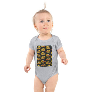 Furrow & Fields Baby Bodysuit Heather / 12 months Baby New Holland TX66 Combine Bodysuit – Charcoal Pattern Quality Farmers Merch