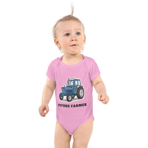 Furrow & Fields Baby Bodysuit Pink / 12 months Baby Ford 4000 Tractor Bodysuit – Future Farmer Quality Farmers Merch