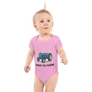Furrow & Fields Baby Bodysuit Pink / 12 months Baby Ford 7000 Tractor Bodysuit – Born to Farm Quality Farmers Merch