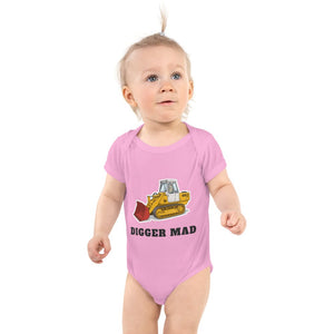 Furrow & Fields Baby Bodysuit Pink / 12 months Baby JCB 112 Digger Bodysuit – Digger Mad Quality Farmers Merch