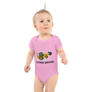 Furrow & Fields Baby Bodysuit Pink / 12 months Baby JCB 3CX Sitemaster SRS Digger Bodysuit – Future Driver Quality Farmers Merch