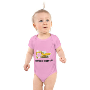 Furrow & Fields Baby Bodysuit Pink / 12 months Baby JCB 806 Digger Bodysuit – Future Driver Quality Farmers Merch