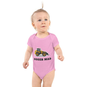 Furrow & Fields Baby Bodysuit Pink / 12 months Baby JCB TM420 Digger Bodysuit – Digger Mad Quality Farmers Merch