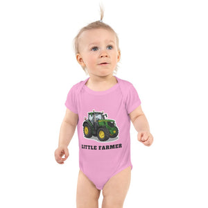 Furrow & Fields Baby Bodysuit Pink / 12 months Baby John Deere 6R 250 Tractor Bodysuit – Little Farmer Quality Farmers Merch