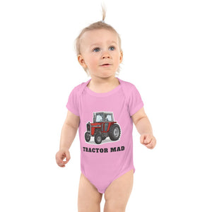 Furrow & Fields Baby Bodysuit Pink / 12 months Baby Massey Ferguson 590 Tractor Bodysuit – Tractor Mad Quality Farmers Merch