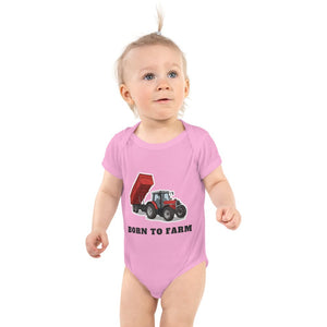 Furrow & Fields Baby Bodysuit Pink / 12 months Baby Massey Ferguson 6180 Tractor Bodysuit – Born to Farm Quality Farmers Merch