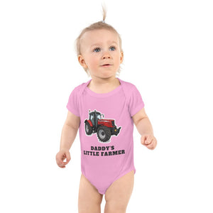 Furrow & Fields Baby Bodysuit Pink / 12 months Baby Massey Ferguson 6480 Tractor Bodysuit – Daddy's Little Farmer Quality Farmers Merch