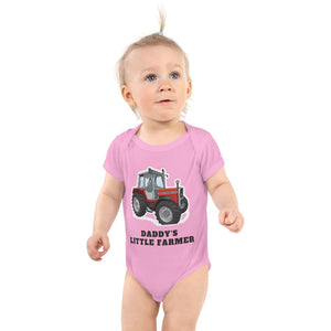 Furrow & Fields Baby Bodysuit Pink / 12 months Baby Massey Ferguson 690 Tractor Bodysuit – Daddy's Little Farmer Quality Farmers Merch