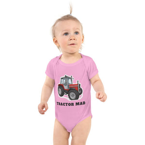 Furrow & Fields Baby Bodysuit Pink / 12 months Baby Massey Ferguson 690 Tractor Bodysuit – Tractor Mad Quality Farmers Merch