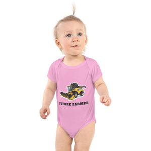 Furrow & Fields Baby Bodysuit Pink / 12 months Baby New Holland CR 9090 Combine Bodysuit – Future Farmer Quality Farmers Merch