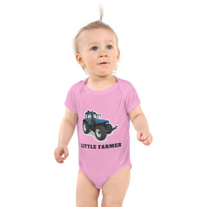 Furrow & Fields Baby Bodysuit Pink / 12 months Baby New Holland TM 135 Tractor Bodysuit – Little Farmer Quality Farmers Merch