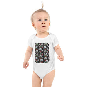Furrow & Fields Baby Bodysuit White / 12 months Baby Fendt 516 Vario Tractor Bodysuit – Charcoal Pattern Quality Farmers Merch