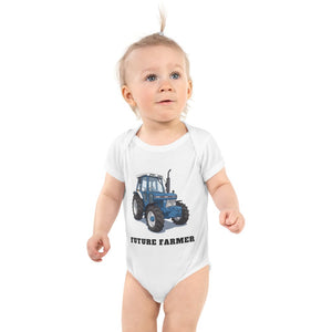 Furrow & Fields Baby Bodysuit White / 12 months Baby Ford 5610 Tractor Bodysuit – Future Farmer Quality Farmers Merch
