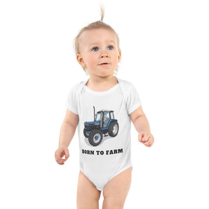 Furrow & Fields Baby Bodysuit White / 12 months Baby Ford 7740 Tractor Bodysuit – Born to Farm Quality Farmers Merch
