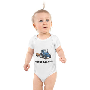 Furrow & Fields Baby Bodysuit White / 12 months Baby Ford 7810 Tractor Bodysuit – Future Farmer Quality Farmers Merch