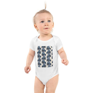 Furrow & Fields Baby Bodysuit White / 12 months Baby Ford TW-15 Tractor Bodysuit – Cream Pattern Quality Farmers Merch
