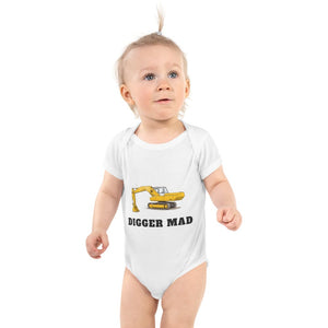 Furrow & Fields Baby Bodysuit White / 12 months Baby JCB 806 Digger Bodysuit – Digger Mad Quality Farmers Merch