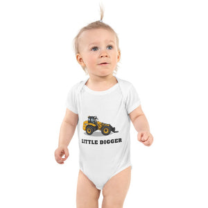 Furrow & Fields Baby Bodysuit White / 12 months Baby JCB TM420 Digger Bodysuit – Little Digger Quality Farmers Merch