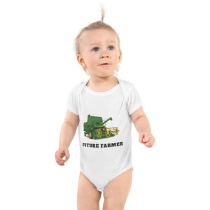 Furrow & Fields Baby Bodysuit White / 12 months Baby John Deere 530 Combine Bodysuit – Future Farmer Quality Farmers Merch