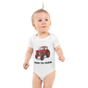 Furrow & Fields Baby Bodysuit White / 12 months Baby Massey Ferguson 188 Tractor Bodysuit – Born to Farm Quality Farmers Merch