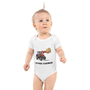 Furrow & Fields Baby Bodysuit White / 12 months Baby Massey Ferguson 3070 Tractor Bodysuit – Future Farmer Quality Farmers Merch