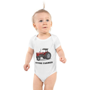 Furrow & Fields Baby Bodysuit White / 12 months Baby Massey Ferguson 399 Tractor Bodysuit – Future Farmer Quality Farmers Merch