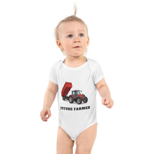 Furrow & Fields Baby Bodysuit White / 12 months Baby Massey Ferguson 6180 Tractor Bodysuit – Future Farmer Quality Farmers Merch