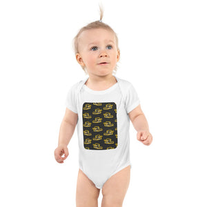 Furrow & Fields Baby Bodysuit White / 12 months Baby New Holland CR9.90 Combine Bodysuit – Charcoal Pattern Quality Farmers Merch