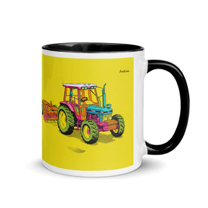Furrow & Fields Black / 11 oz Ford 7810 Generation III Pop Art | Mug with Color Inside Quality Farmers Merch