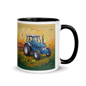 Furrow & Fields Black / 11 oz Ford 7810 Generation III Splash Art | Mug with Color Inside Quality Farmers Merch