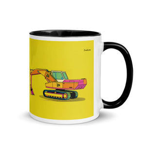 Furrow & Fields Black / 11 oz JCB 806 Pop Art | Mug with Color Inside Quality Farmers Merch