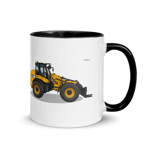 Furrow & Fields Black / 11 oz JCB TM420 | Mug with Color Inside Quality Farmers Merch