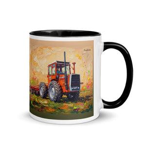 Furrow & Fields Black / 11 oz Massey Ferguson 1200 Splash Art | Mug with Color Inside Quality Farmers Merch