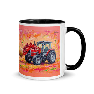 Furrow & Fields Black / 11 oz Massey Ferguson 3070 Autotronic Splash Art | Mug with Color Inside Quality Farmers Merch