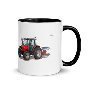 Furrow & Fields Black / 11 oz Massey Ferguson 6255 | Mug with Color Inside Quality Farmers Merch