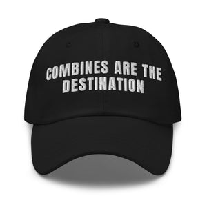 Furrow & Fields Black Combines Are the Destination | Classic Dad Hat Quality Farmers Merch