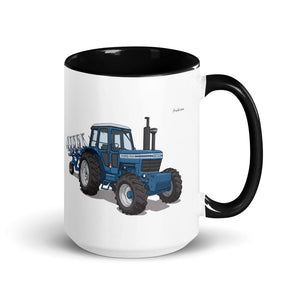Furrow & Fields Black Ford 9700 Illustration | 15 oz Mug with Color Inside Quality Farmers Merch
