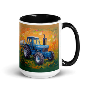 Furrow & Fields Black Ford 9700 Splash Art | 15 oz Mug with Color Inside Quality Farmers Merch