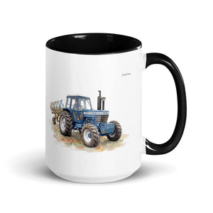 Furrow & Fields Black Ford 9700 Watercolor | 15 oz Mug with Color Inside Quality Farmers Merch