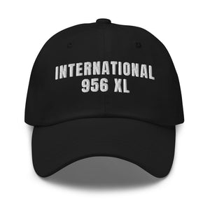 Furrow & Fields Black International 956 XL | Classic Dad Hat Quality Farmers Merch