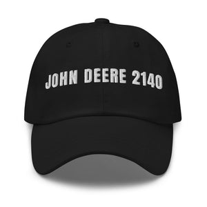 Furrow & Fields Black John Deere 2140 | Classic Dad Hat Quality Farmers Merch