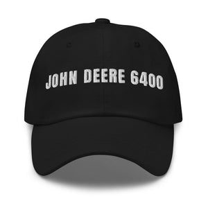 Furrow & Fields Black John Deere 6400 | Classic Dad Hat Quality Farmers Merch