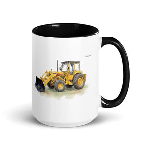 Furrow & Fields Black Massey Ferguson 50E Watercolor | 15 oz Mug with Color Inside Quality Farmers Merch