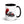 Furrow & Fields Black Massey Ferguson 6180 | 15 oz Mug with Color Inside Quality Farmers Merch