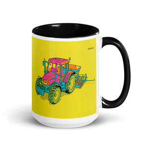 Furrow & Fields Black McCormick MC115 Pop Art | 15 oz Mug with Color Inside Quality Farmers Merch