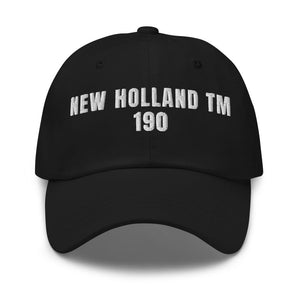 Furrow & Fields Black New Holland TM 190 | Classic Dad Hat Quality Farmers Merch