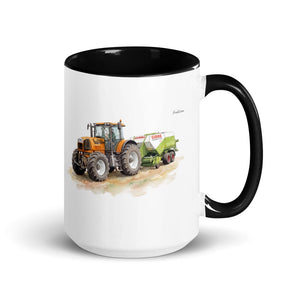 Furrow & Fields Black Renault Atles 926 RZ Watercolor | 15 oz Mug with Color Inside Quality Farmers Merch